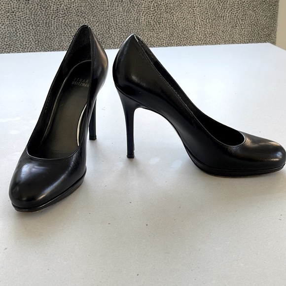 Stuart Weitzman Platswoon leather stiletto pumps - Picture 5 of 13